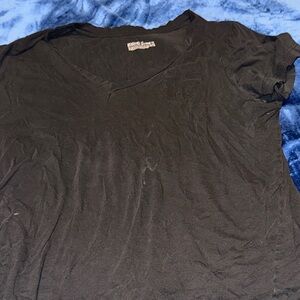 Black V-Neck T-Shirt
